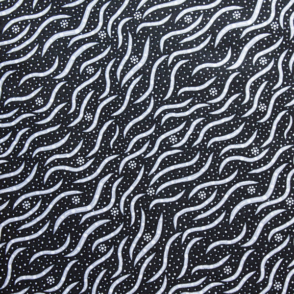 BUSH MEDICINE 2 BLACK by Aboriginal Artist Narelle Kitson