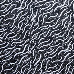 BUSH MEDICINE 2 BLACK by Aboriginal Artist Narelle Kitson