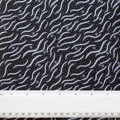 BUSH MEDICINE 2 BLACK by Aboriginal Artist Narelle Kitson