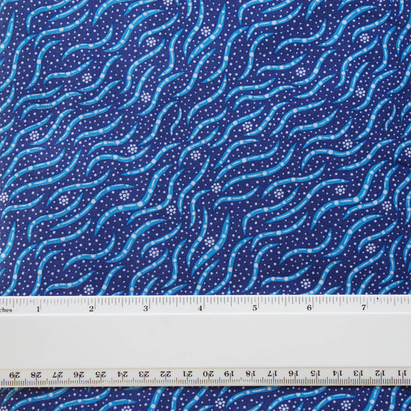 BUSH MEDICINE 2 BLUE by Aboriginal Artist Narelle Kitson