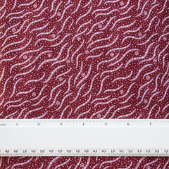 BUSH MEDICINE 2 REDDISH BROWN by Aboriginal Artist Narelle Kitson