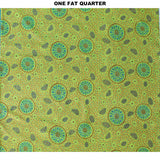 BUSH ONIONS & WILD FLOWERS GREEN by Aboriginal Artist JANE DOOLAN