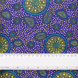 BUSH ONIONS & WILD FLOWERS PURPLE by Aboriginal Artist JANE DOOLAN