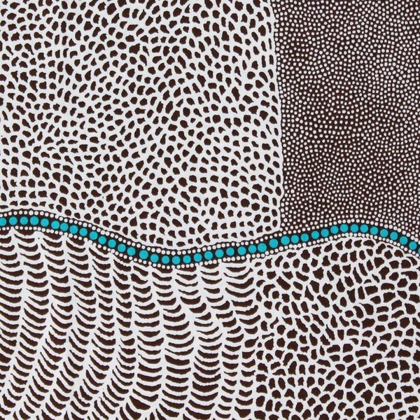BUSH ONION DREAMING BROWN  by Aboriginal Artist JANE HUDSON