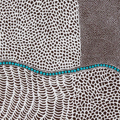 BUSH ONION DREAMING BROWN  by Aboriginal Artist JANE HUDSON