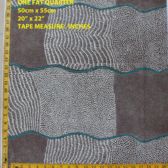 BUSH ONION DREAMING BROWN  by Aboriginal Artist JANE HUDSON