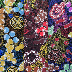 BUSH PLUM DREAMING GOLD - by Juliette Nakamarra Morris