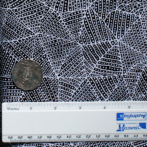 BUSH PLUM & WATERHOLE BLACK by Aboriginal Artist JUNE BIRD