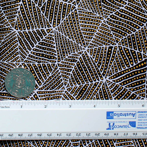 BUSH PLUM & WATERHOLE GOLD by Aboriginal Artist JUNE BIRD