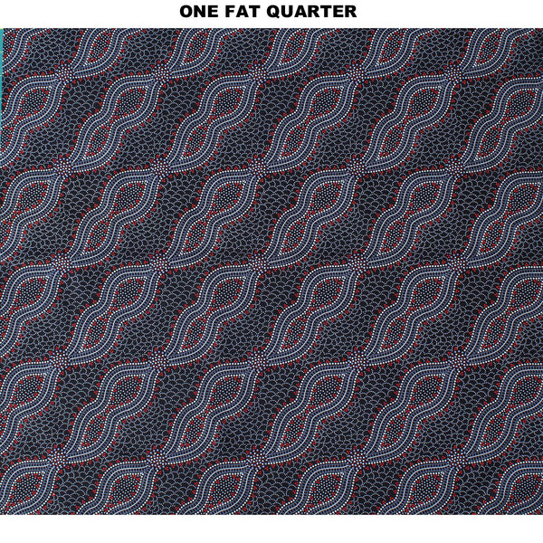 BUSH SPINIFEX BLACK by Aboriginal Artist Geraldine Riley