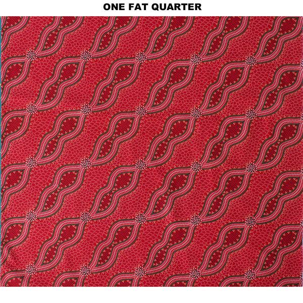 BUSH SPINIFEX RED by Aboriginal Artist Geraldine Riley