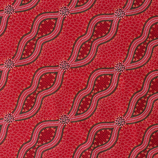BUSH SPINIFEX RED by Aboriginal Artist Geraldine Riley