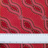 BUSH SPINIFEX RED by Aboriginal Artist Geraldine Riley