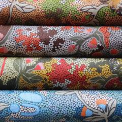 BUSH SWEET POTATO GREEN by Aboriginal Artist AUDREY MARTIN NAPANANGKA