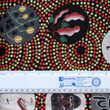 BUSH TUCKER WITH WILD FIG BLACK by Aboriginal Artist NATASHA STUART