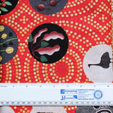 BUSH TUCKER WITH WILD FIG RED by Aboriginal Artist NATASHA STUART