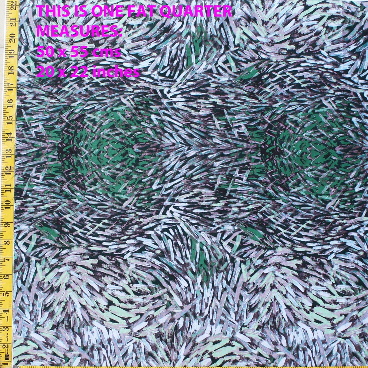 BUSH YAM GREEN by Aboriginal Artist JEANNIE PITIJARA