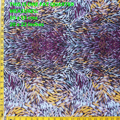 BUSH YAM PURPLE by Aboriginal Artist JEANNIE PITIJARA