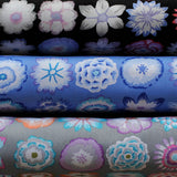 KF/ BUTTON FLOWERS GREY - Kaffe Fassett