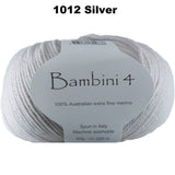 BAMBINI 4 -100% Australian Wool 4ply/Sport - 50g / 200m  CHOOSE COLOUR