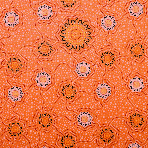 CAMPING GROUND NOBLE GOLD by Aboriginal Artist Charlie Egan