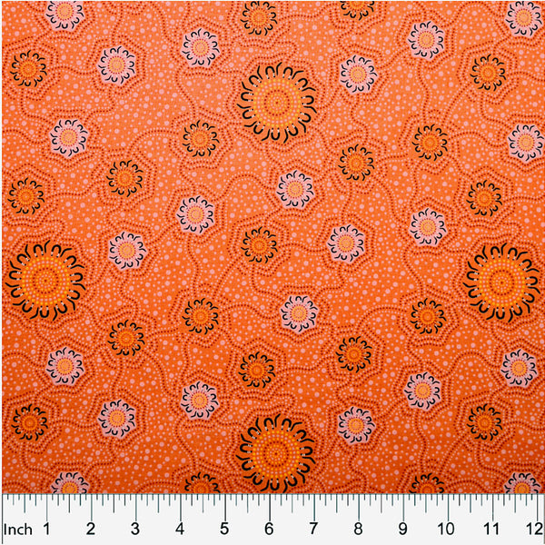 CAMPING GROUND NOBLE GOLD by Aboriginal Artist Charlie Egan