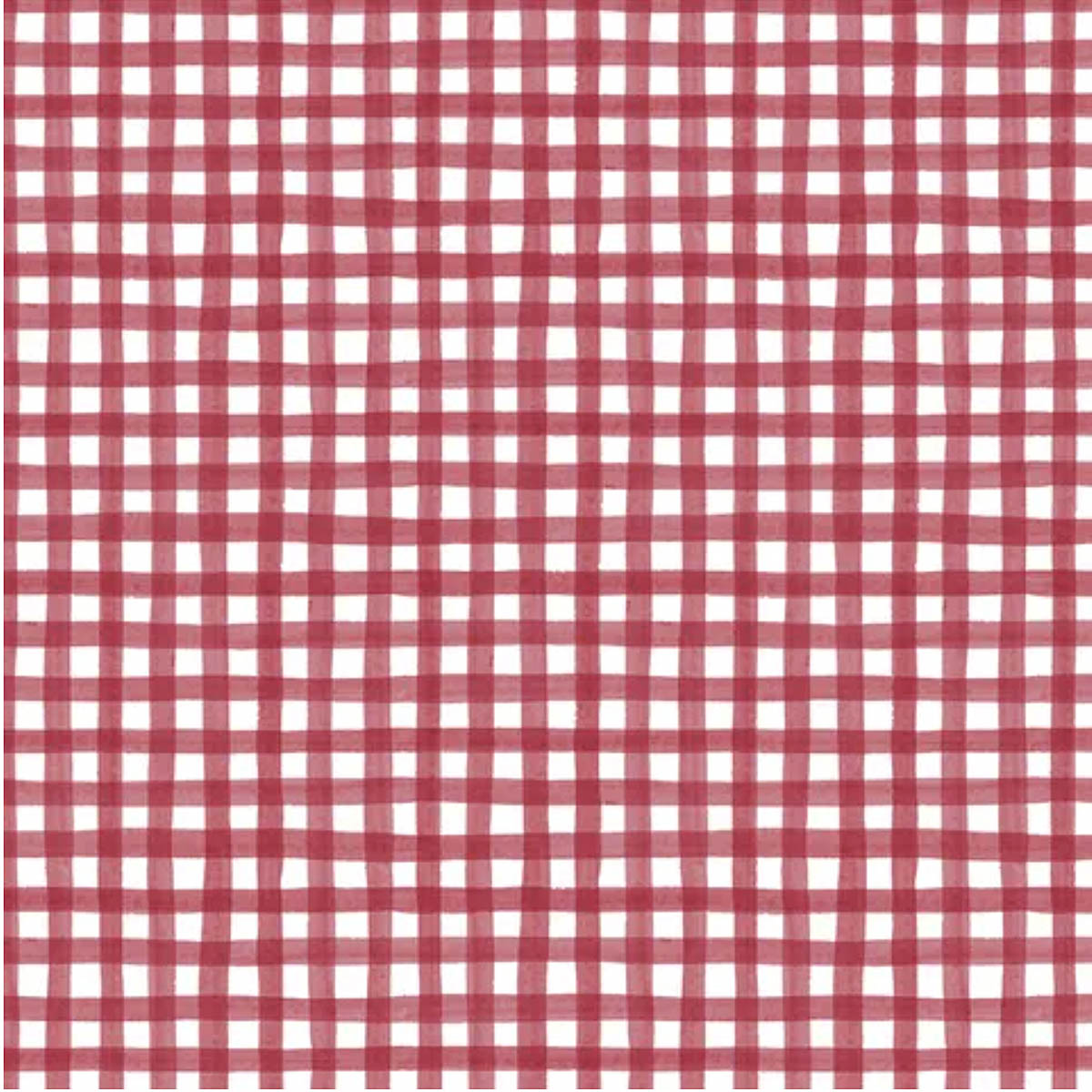 PB/ Homemade Happiness 100% Cotton - Checks Red