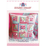 CHIRPY LOLA LOG CABIN CUSHION - Creative Pattern Card - by Australian Designer Rosalie Dekker (Quinlan)