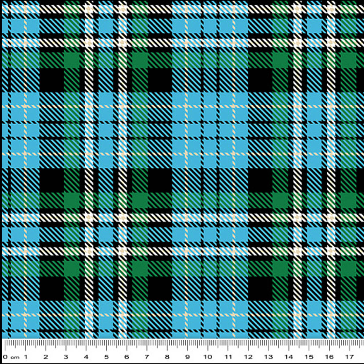 KK/CO BLUE TARTAN - Christmas in Oz Collection by K&K