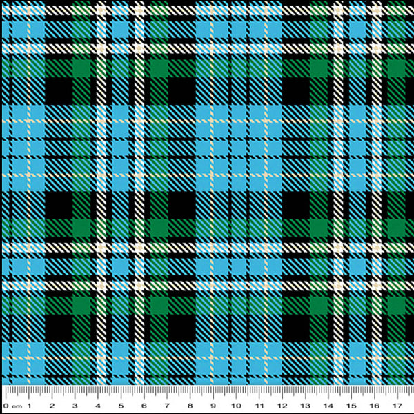 KK/CO BLUE TARTAN - Christmas in Oz Collection by K&K