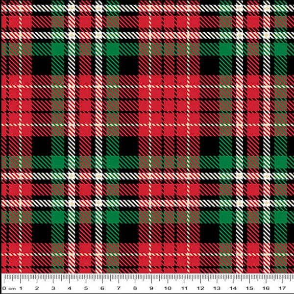 KK/CO RED TARTAN - Christmas in Oz Collection by K&K