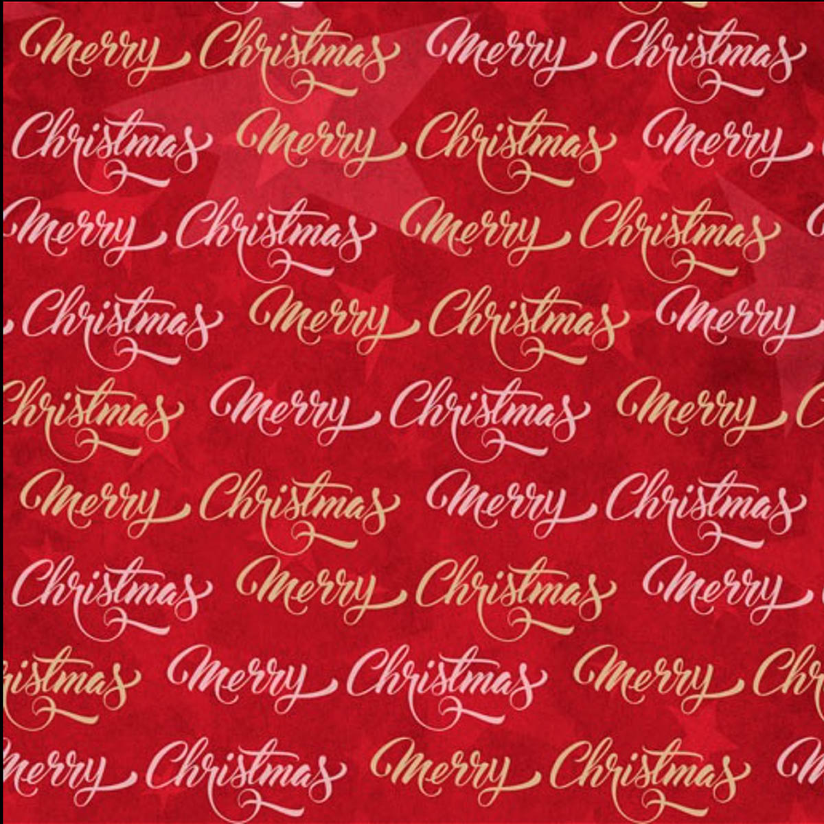 KK/CO MERRY CHRISTMAS TEXT RED - Christmas in Oz Collection by K&K