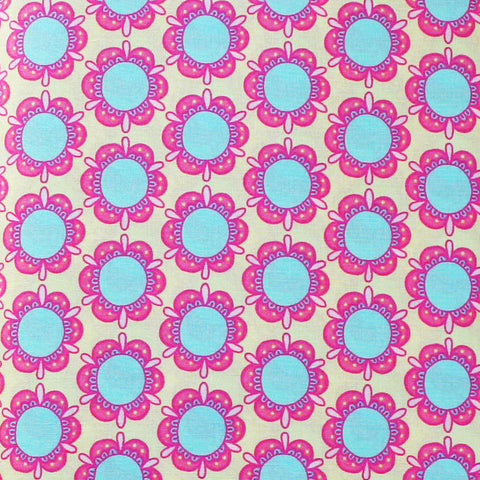 EB/FC CIRCLE FLOWERS Yel/Pink/Blue - Flower Child