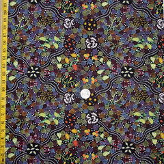 CORROBOREE BLACK by Australian Aboriginal Artist  DONNA MC NAMARA