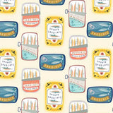 D/COAST -  SARDINE TINS -  by Devonstone (Australia)- 100% Cotton
