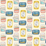 D/COAST -  SARDINE TINS -  by Devonstone (Australia)- 100% Cotton