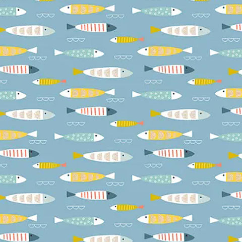 D/COAST -  FISH SCHOOL - by Devonstone (Australia)- 100% Cotton