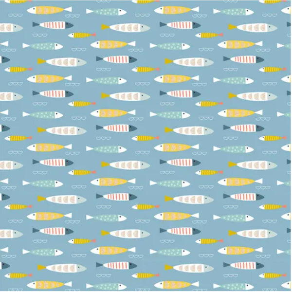 D/COAST -  FISH SCHOOL - by Devonstone (Australia)- 100% Cotton