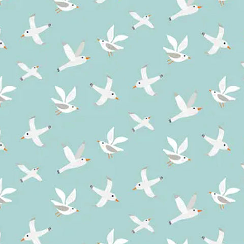D/COAST -  SEAGULLS -  by Devonstone (Australia)- 100% Cotton