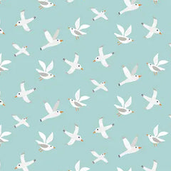 D/COAST -  SEAGULLS -  by Devonstone (Australia)- 100% Cotton