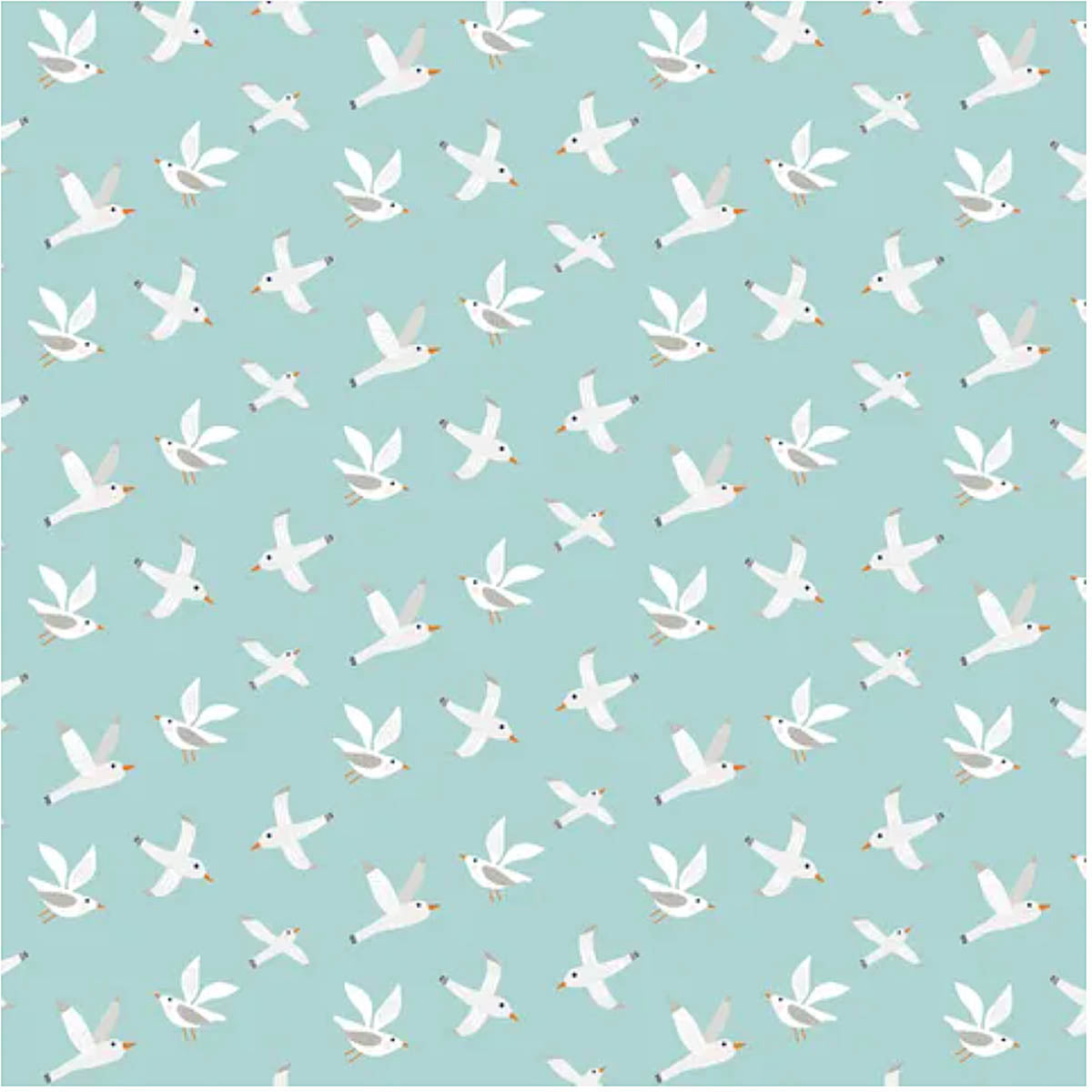 D/COAST -  SEAGULLS -  by Devonstone (Australia)- 100% Cotton