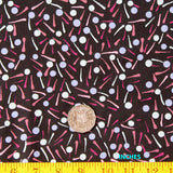 DAMPER SEEDS BLACK by Aboriginal Artist D. NAKAMARRA