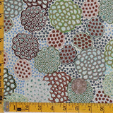 DANCING FLOWERS GREEN by Australian Aboriginal Artist JUNE SMITH