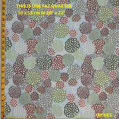 DANCING FLOWERS GREEN by Australian Aboriginal Artist JUNE SMITH