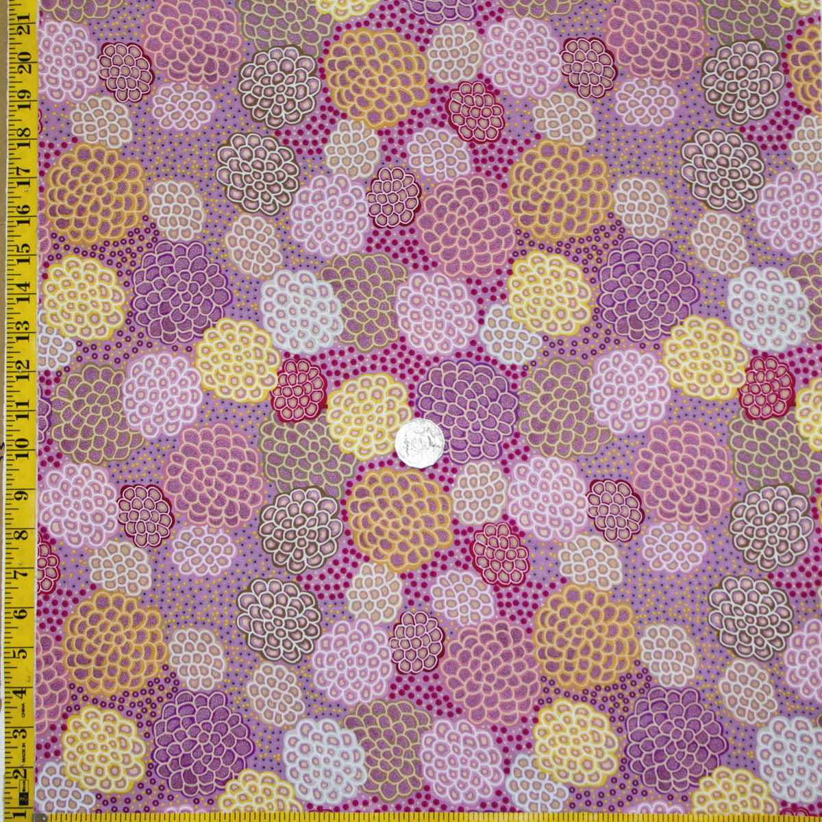 DANCING FLOWERS PINK by Australian Aboriginal Artist JUNE SMITH