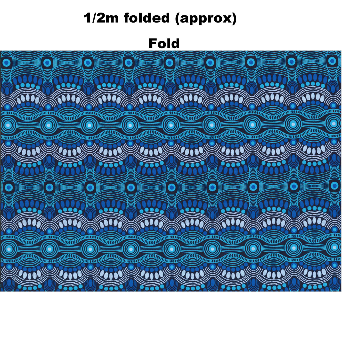 DESERT FLORA BLUE by Aboriginal Artist Roseanne Ellis