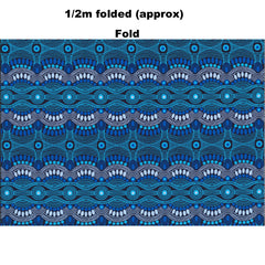 DESERT FLORA BLUE by Aboriginal Artist Roseanne Ellis