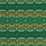 DESERT FLORA GREEN by Aboriginal Artist Roseanne Ellis