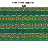 DESERT FLORA GREEN by Aboriginal Artist Roseanne Ellis