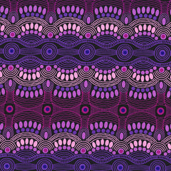 DESERT FLORA PURPLE by Aboriginal Artist Roseanne Ellis